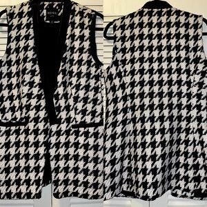 Long Houndstooth Vest